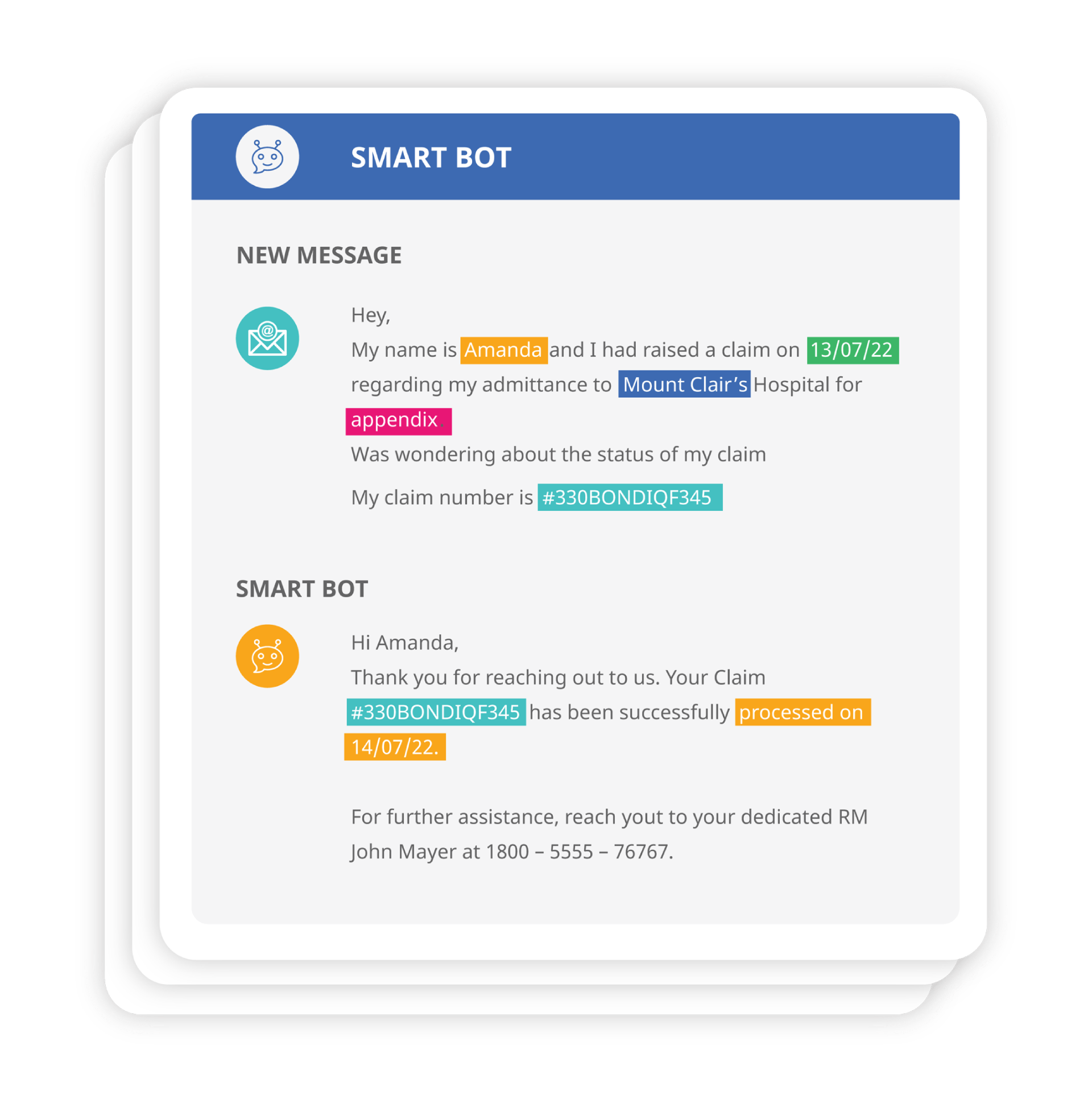 Faster claim processing