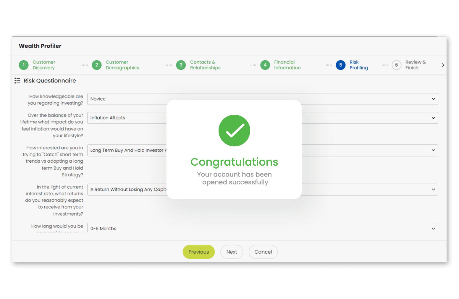 Frictionless Investment Account Opening