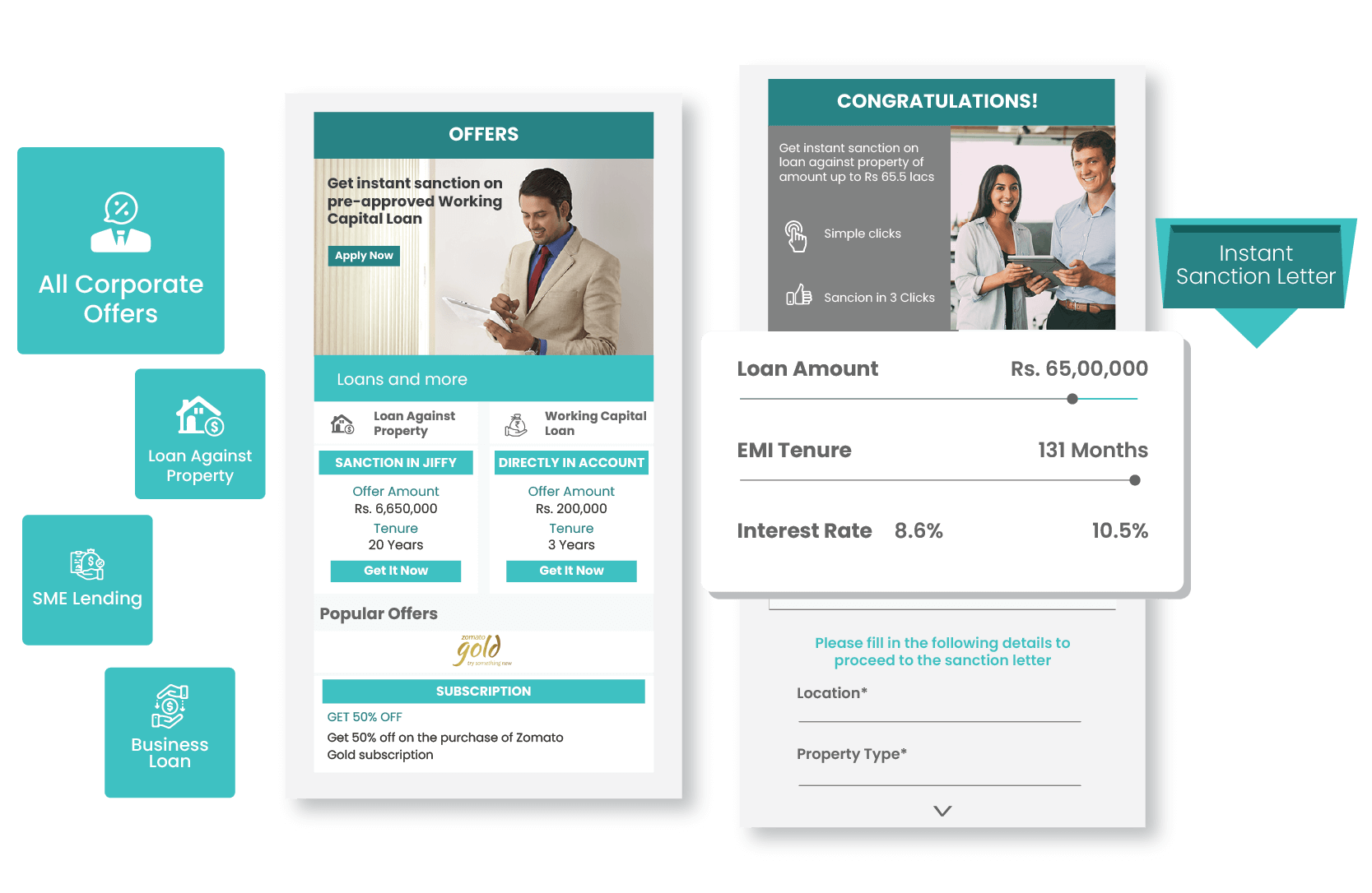 End-to-end borrower processing